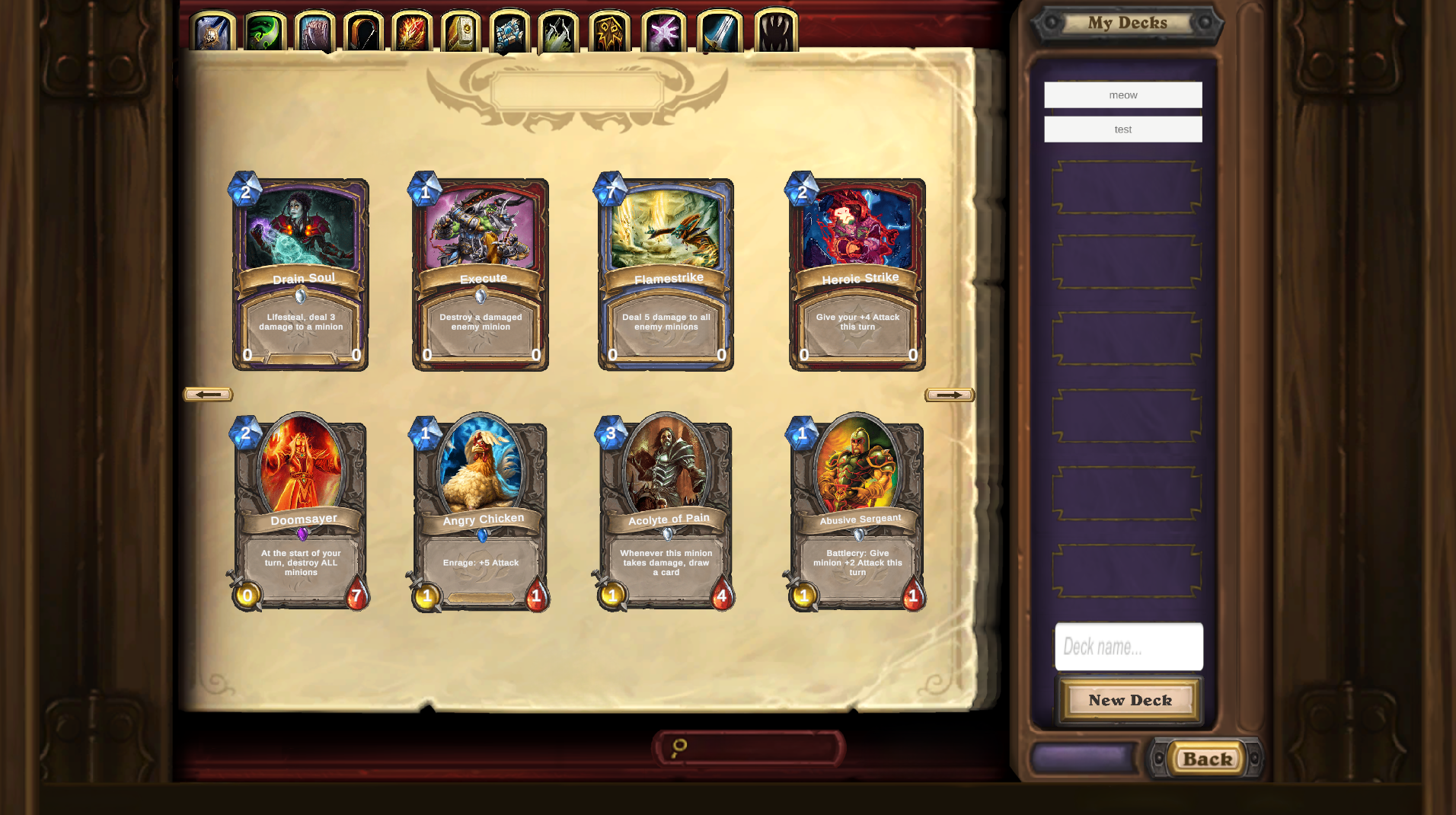 Clone of Hearthstone card game built in Unity